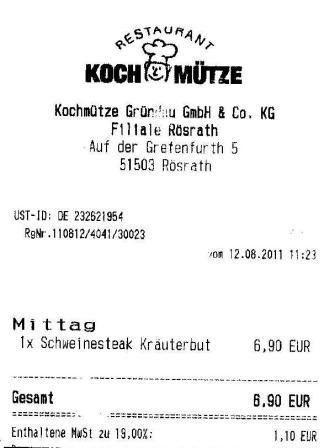 skta Hffner Kochmtze Restaurant